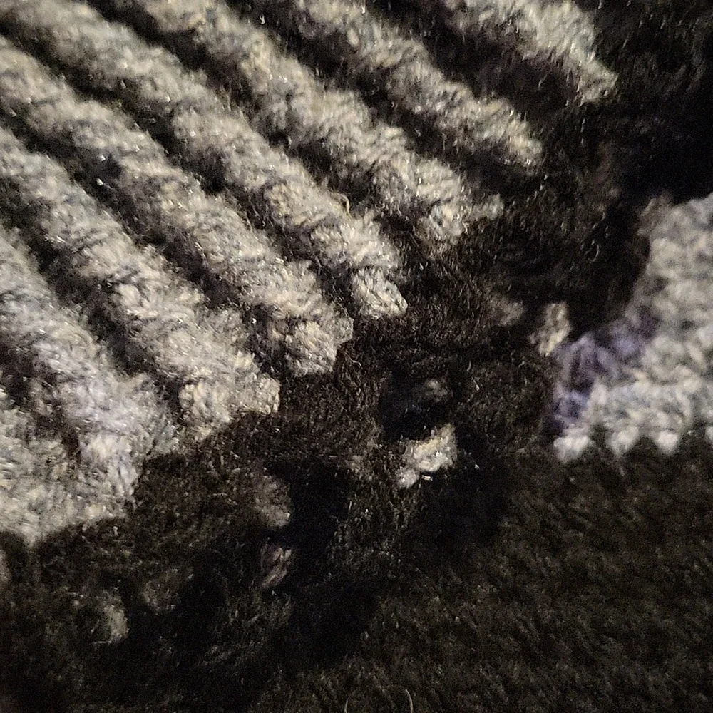 HAND CRAFTED Yoga socks HANDMADE Crochet Gray Black Stripe Super Soft